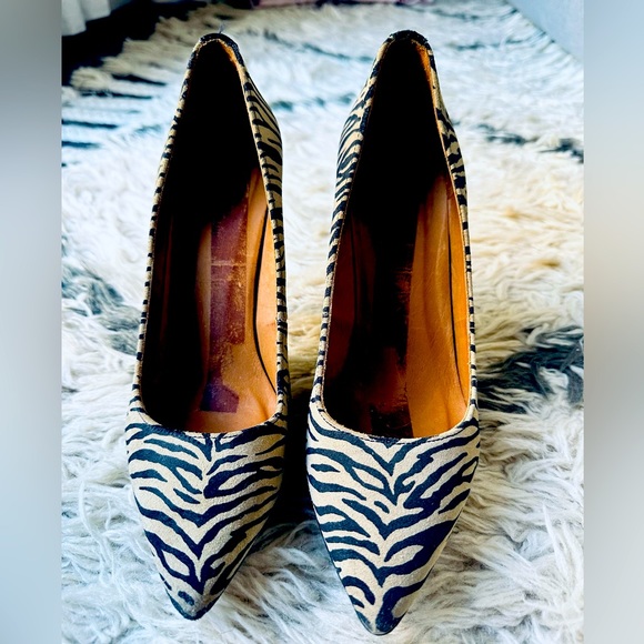 Isabel Marant suede zebra print heels size 38 - Picture 1 of 9